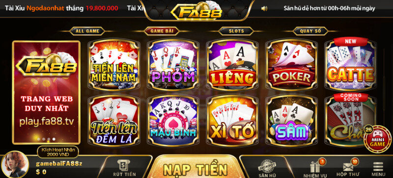 alt text: Đường link tải game FA88