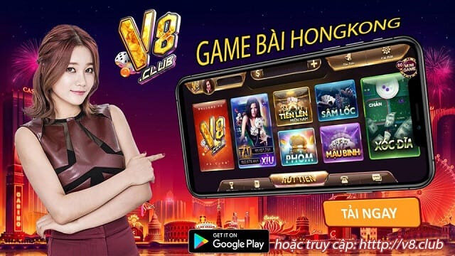 alt text: Giao diện đăng nhập V8 Club