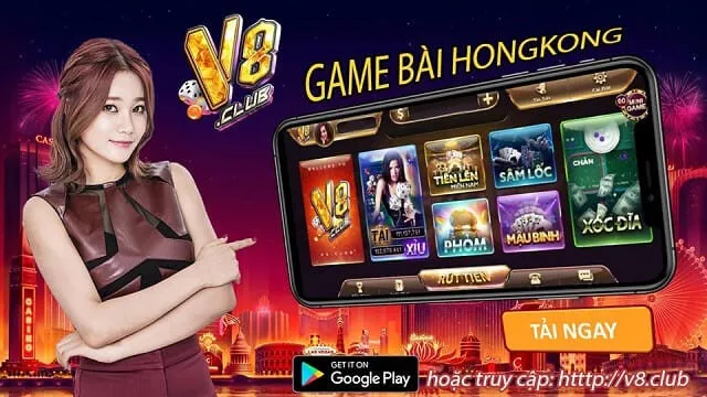 alt text: Giao diện đăng nhập V8 Club